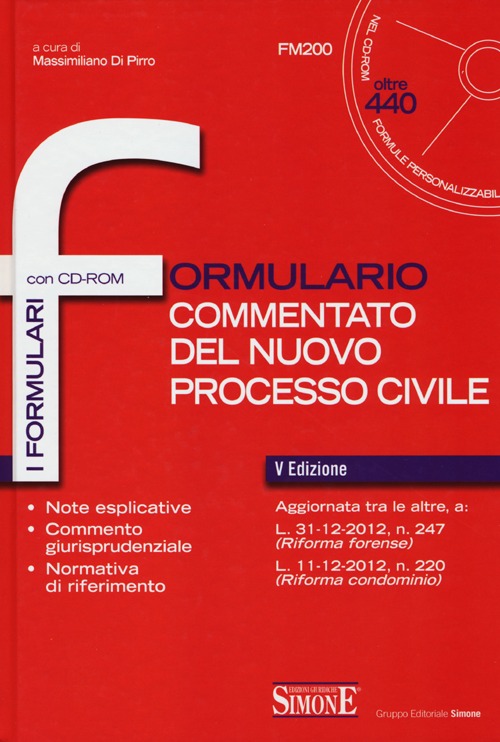 Formulario commentato del nuovo processo civile