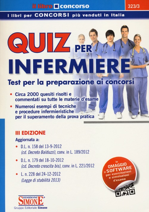 Quiz per infermiere. Test per la preparazione ai concorsi scaricabile online