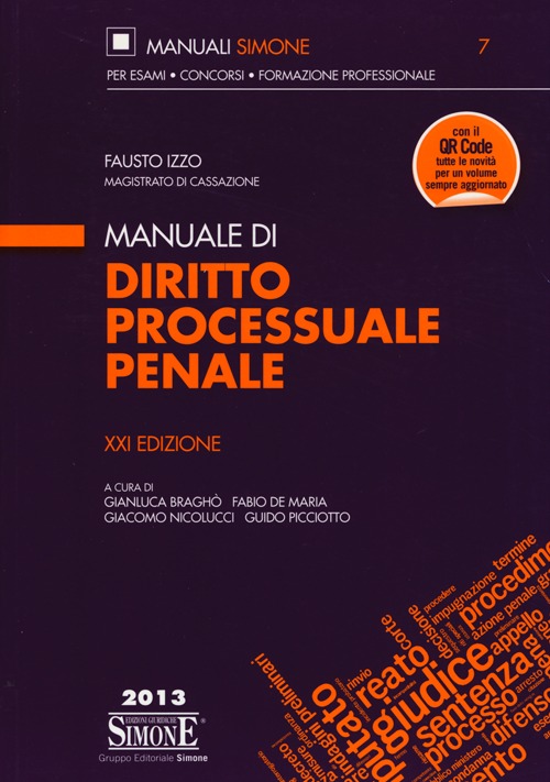 Manuale di diritto processuale penale