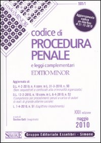 Codice di procedura penale e leggi complementari. Ediz. minore