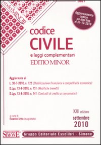 Codice civile e leggi complementari. Ediz. minor