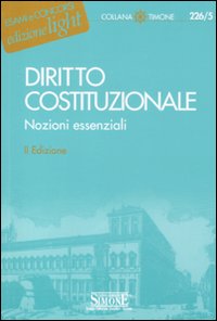 Diritto costituzionale. Nozioni essenziali