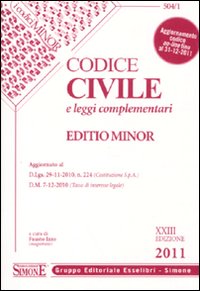 Codice civile e leggi complementari. Ediz. minor