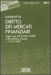 Elementi di diritto dei mercati finanziari
