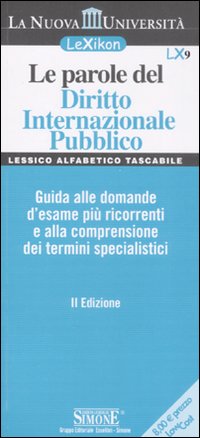 Le parole del diritto internazionale pubblico