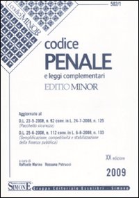 Codice penale e leggi complementari. Ediz. minor
