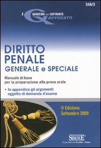 Diritto penale generale e speciale