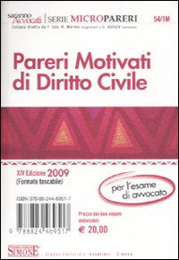 Pareri motivati di diritto civile-Pareri motivati di diritto penale