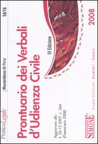 Prontuari dei verbali d'udienza civile