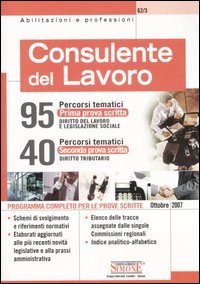 Consulente del lavoro. Diritto del lavoro e legislazione sociale, diritto tributario. Programma completo per le prove scritte. Con 3 allegati