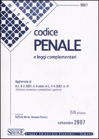 Codice penale. Leggi complementari