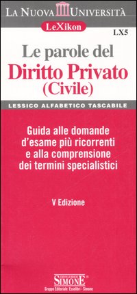 Le parole del diritto privato (civile)