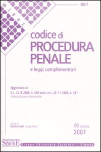 Codice di procedura penale e leggi complementari