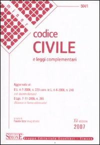 Codice civile. Leggi complementari
