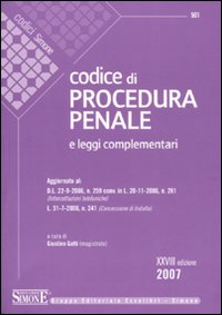 Codice di procedura penale e leggi complementari