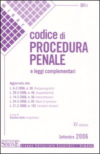 Codice di procedura penale e leggi complementari