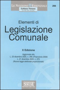 Elementi di legislazione comunale
