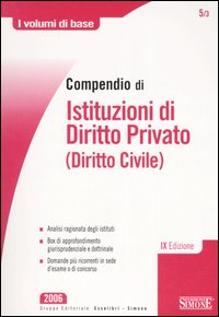 Compendio di istituzioni di diritto privato (diritto civile)