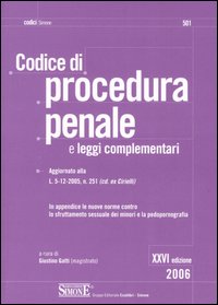 Codice di procedura penale e leggi complementari
