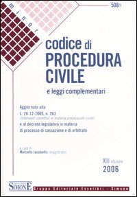Codice di procedura civile. Leggi complementari