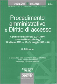 Procedimento amministrativo e diritto di accesso