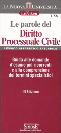 Le parole del diritto processuale civile