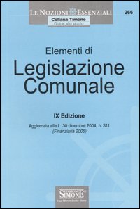 Elementi di legislazione comunale
