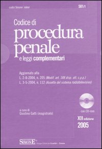 Codice di procedura penale e leggi complementari