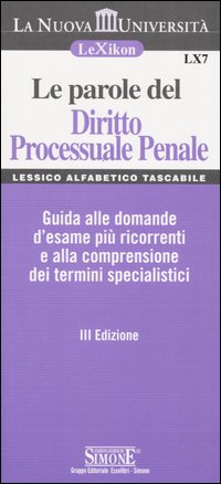 Le parole del diritto processuale penale