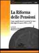 La riforma delle pensioni