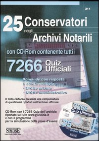 Venticinque conservatori negli archivi notarili. 7266 Quiz Ufficiali