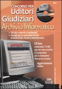 Concorso per uditori giudiziari. Archivio informatico