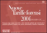 Nuove tariffe forensi 2004
