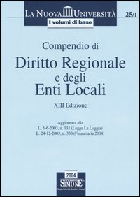 Compendio di diritto regionale e degli enti locali