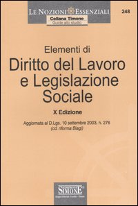 Elementi di diritto del lavoro e legislazione sociale