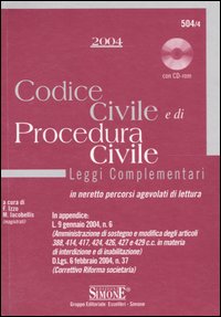Codice civile, procedura civile, leggi complementari