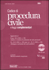Codice di procedura civile. Leggi complementari