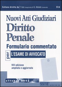 Nuovi atti giudiziari. Diritto penale. Formulario commentato per l'esame di avvocato