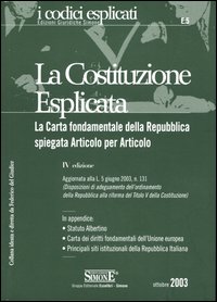 La costituzione esplicata