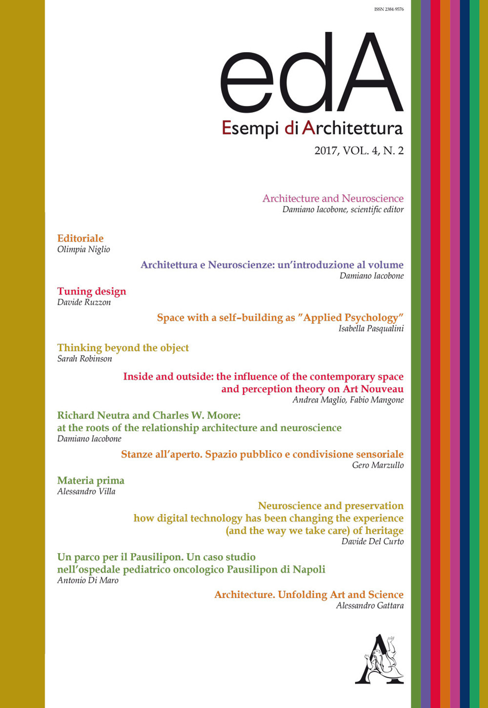 EDA. Esempi di architettura 2017. International journal of architecture and enginering. Vol. 4/2