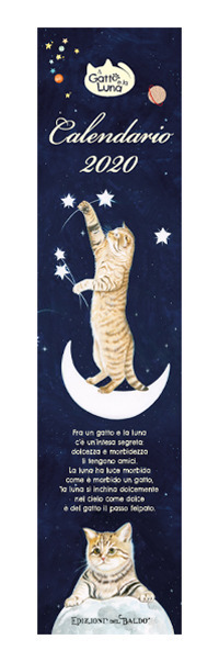 Il gatto e la luna. Calendario mini 2020