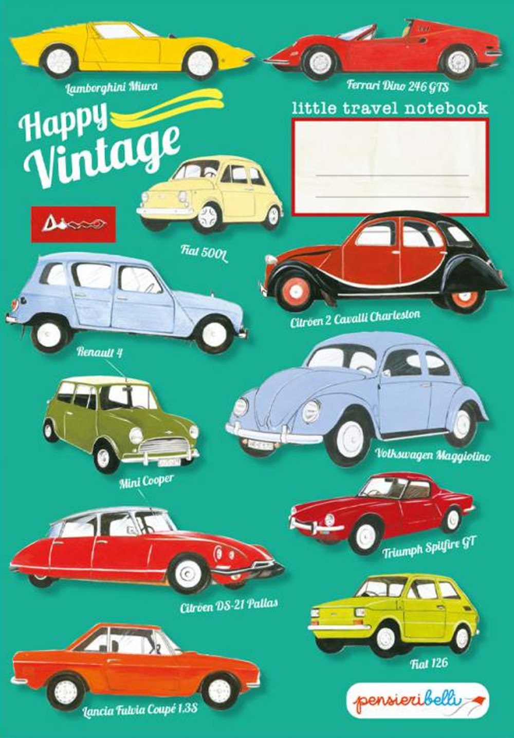 Happy Vintage (Quaderno da zaino)