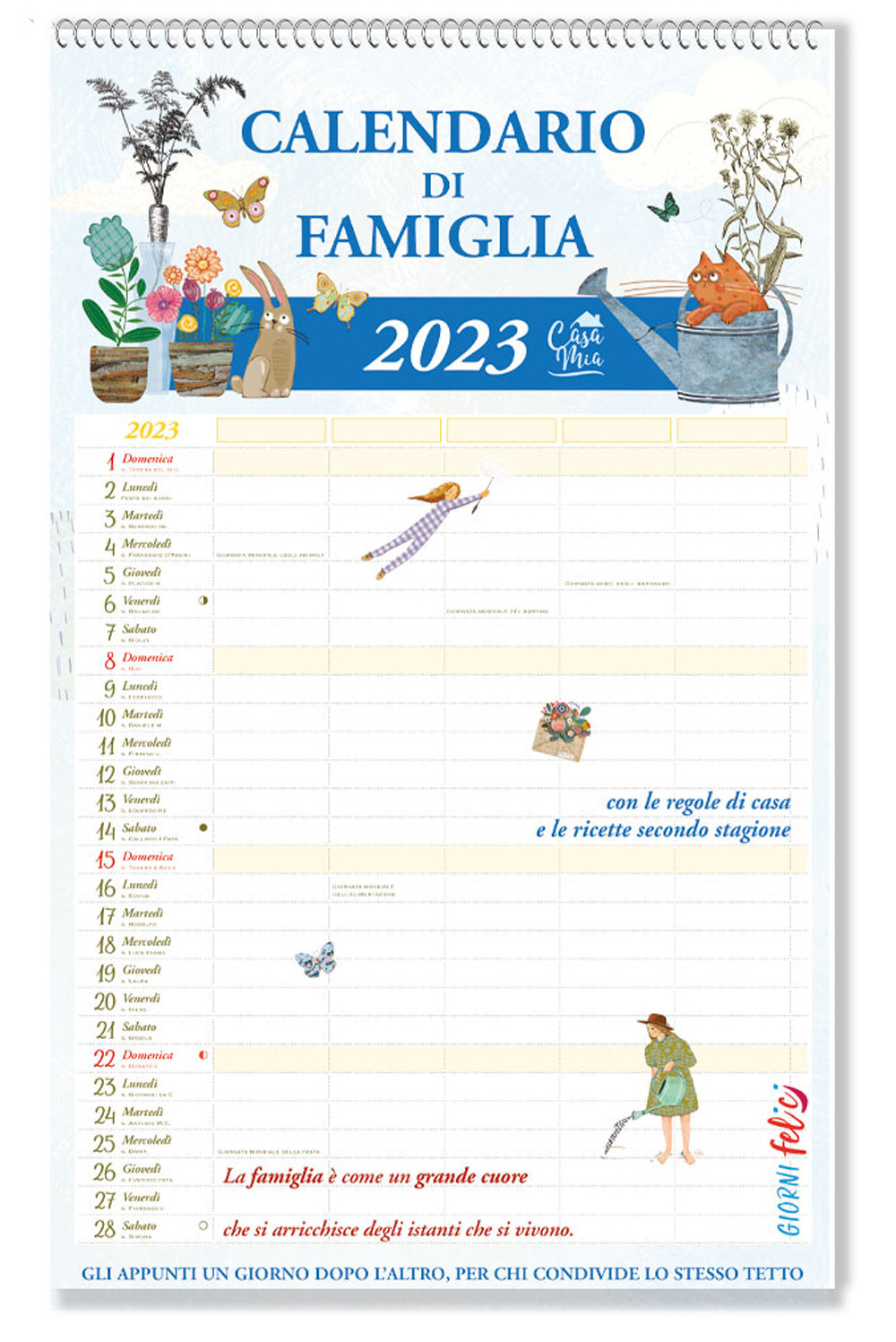 Casa mia. Calendario di famiglia 2023