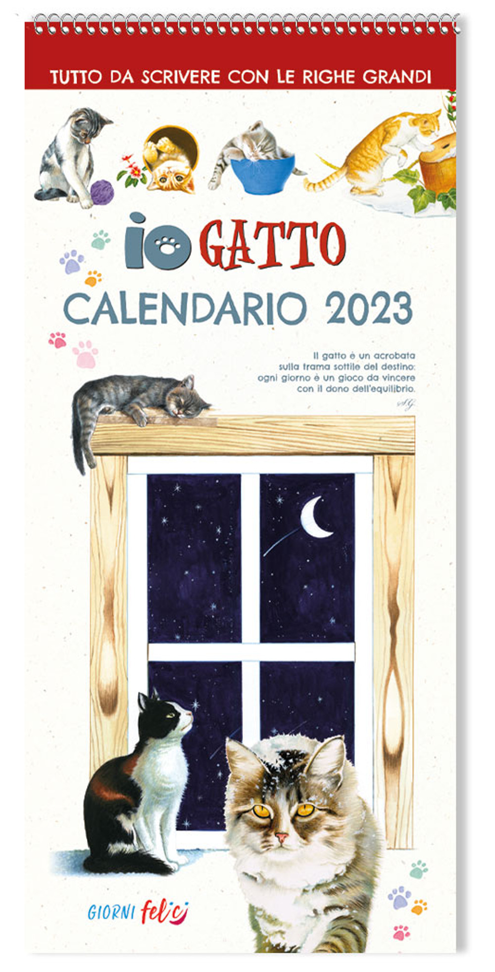 Io gatto. Calendario grande 2023