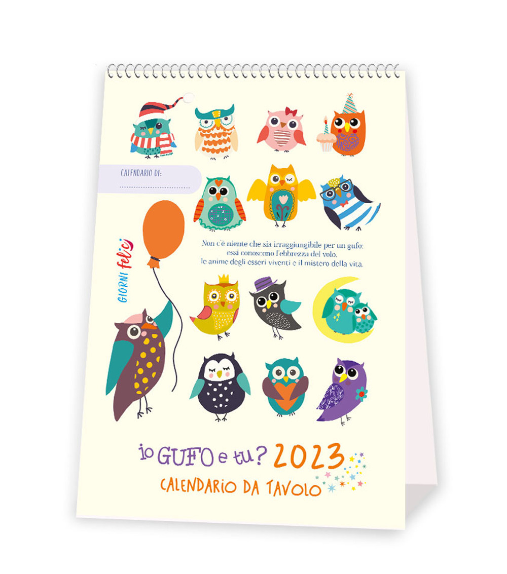 Io gufo e tu? Calendario da tavolo 2023