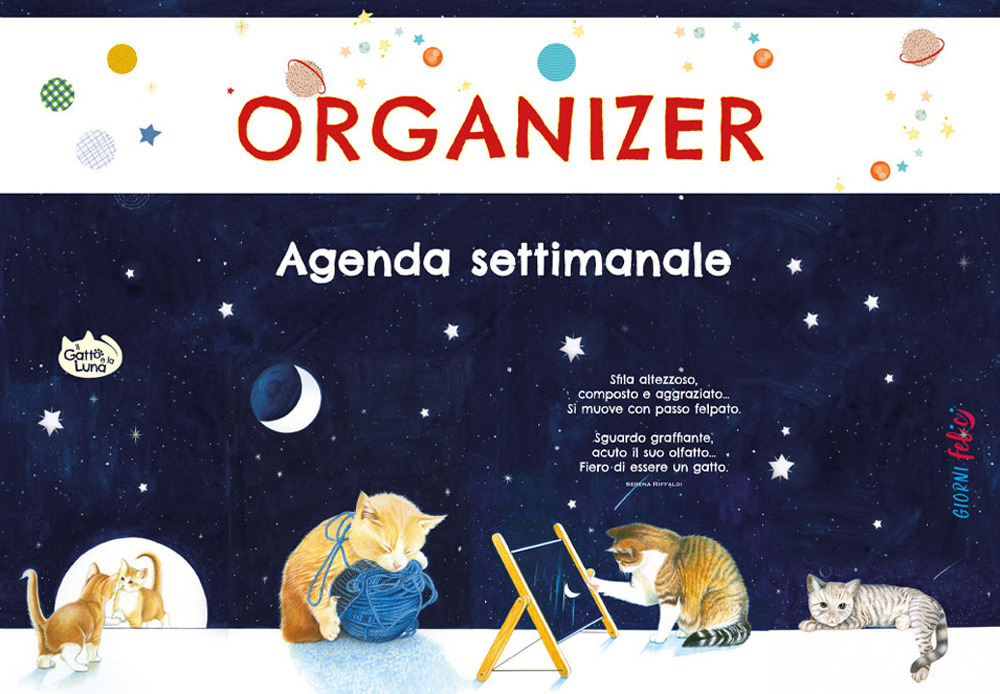 Agenda settimanale Il gatto e la luna. Organizer
