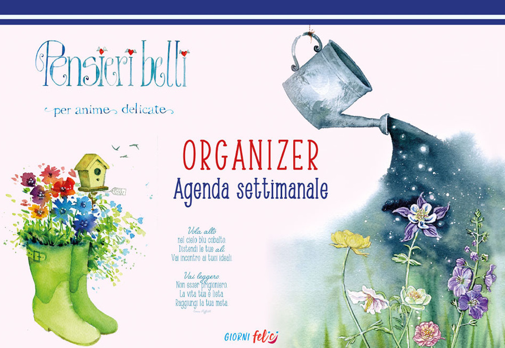 Agenda settimanale Pensieri belli per anime delicate. Organizer