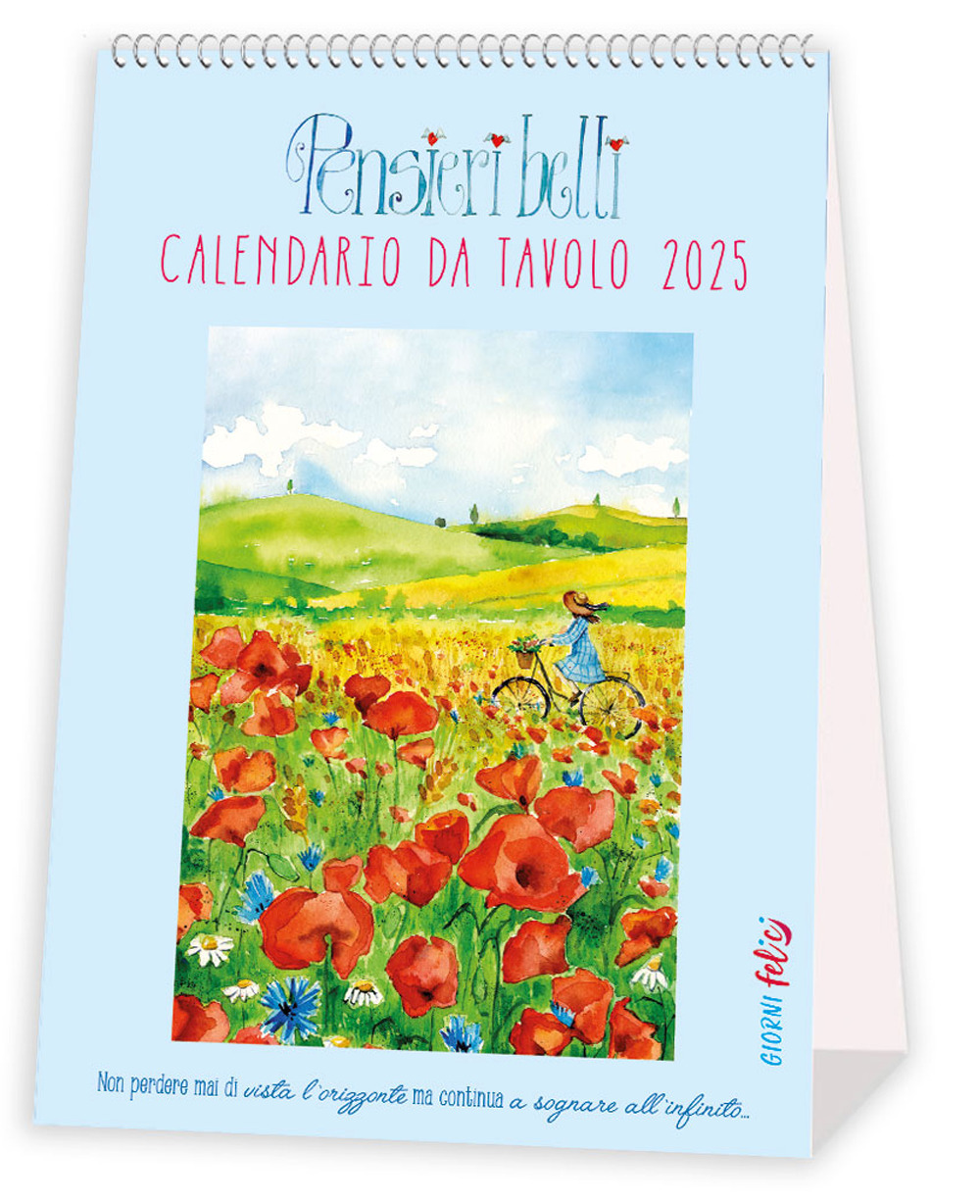 Pensieri belli per anime delicate. Calendariotto 2025