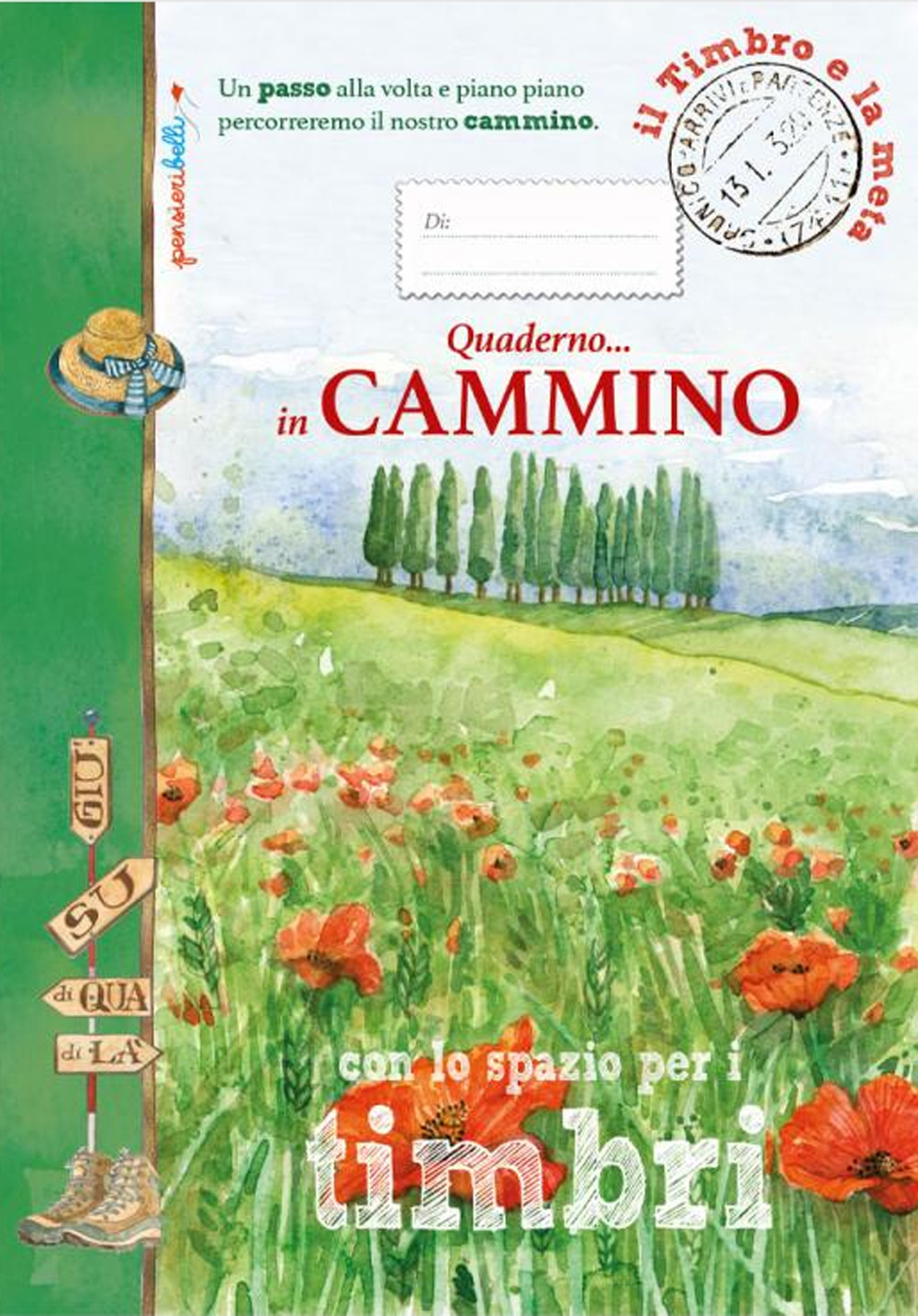 Quaderno in cammino con lo spazio per i timbri
