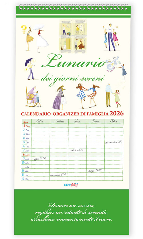 Lunario dei giorni sereni. Calendario 2026